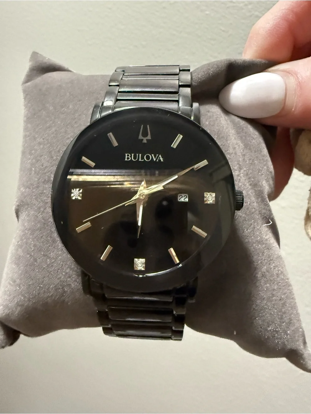 Bulova Futuro Black Stainless Steel Men's Watch